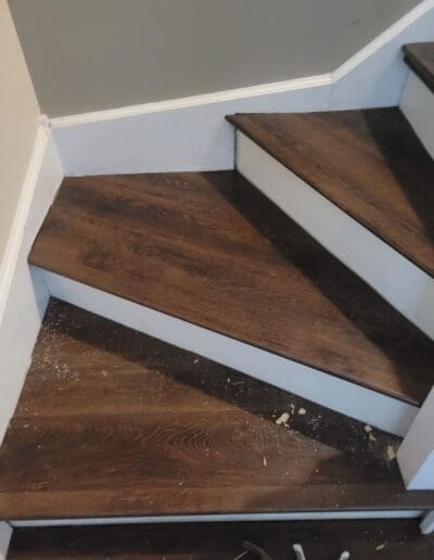 LVT on Stairs after