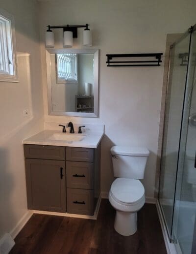 completed master bath