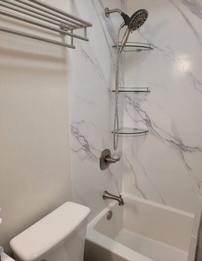 Shower shelving