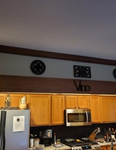 Kitchen soffit before