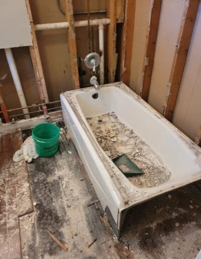 Master tub demolition